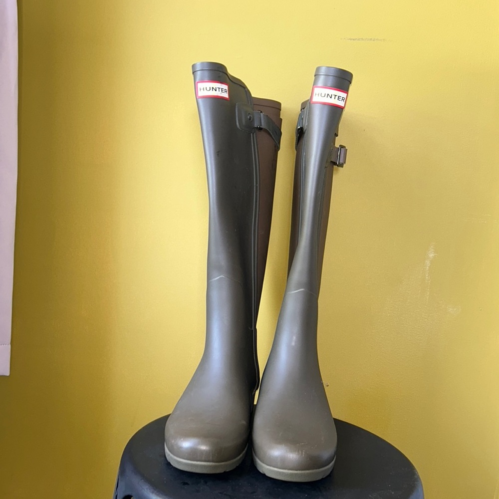Hunter green boots